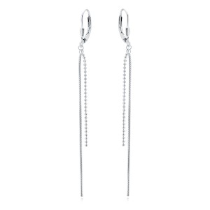 Cercei argint lungi cu lantisoare si tortite DiAmanti Z2009DR-DIA (Argint 925‰ 2 g.)
